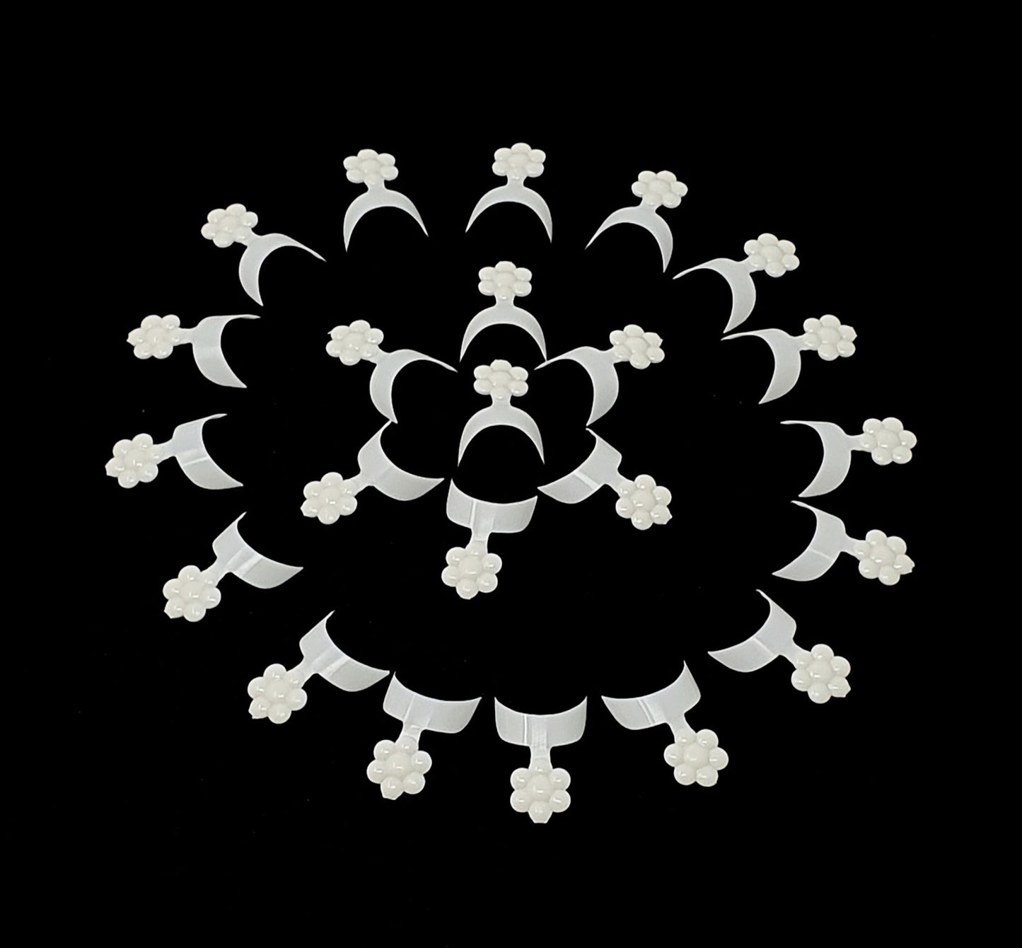 French Short False Fake Nail Art Tips White Acrylic UV Gel Wrap Edge