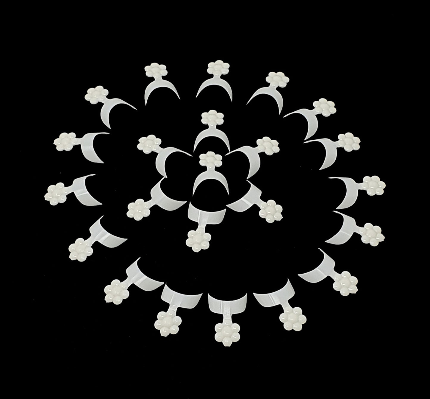 French Short False Fake Nail Art Tips White Acrylic UV Gel Wrap Edge