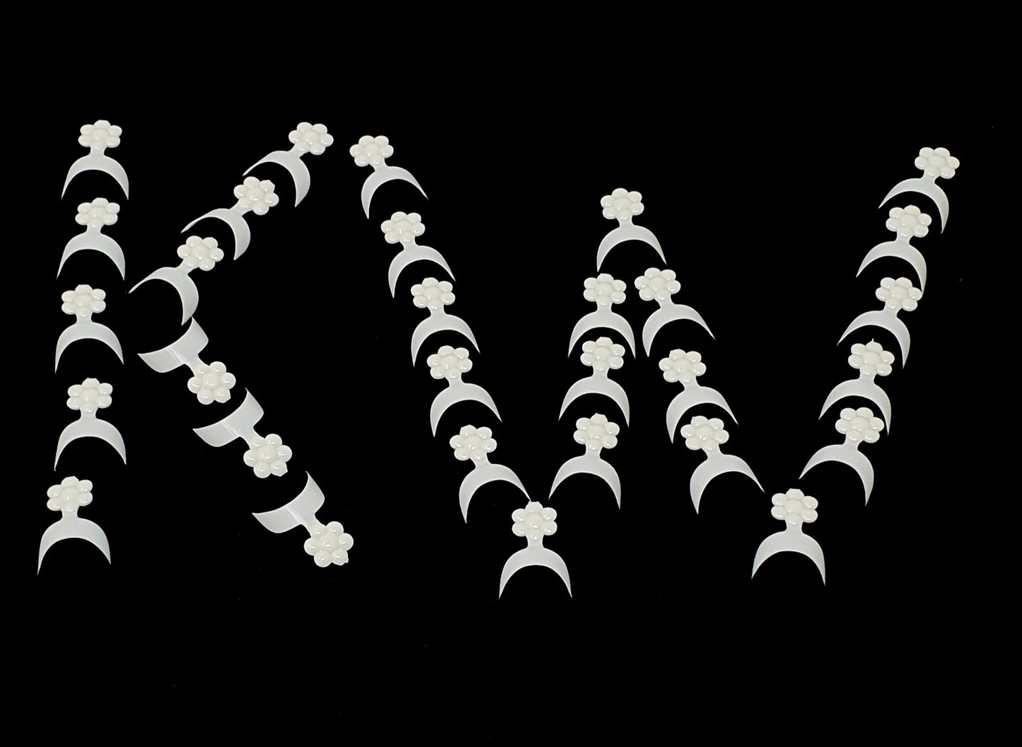 French Short False Fake Nail Art Tips White Acrylic UV Gel Wrap Edge KW