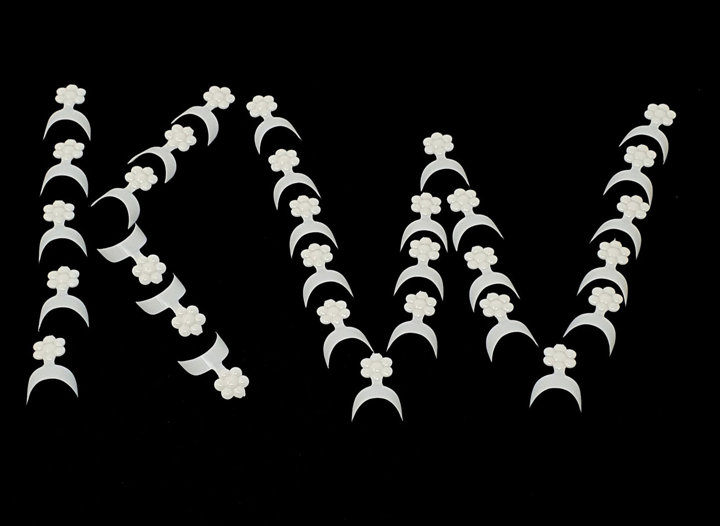 French Short False Fake Nail Art Tips White Acrylic UV Gel Wrap Edge KW