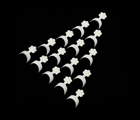 French Short False Fake Nail Art Tips White Acrylic UV Gel Wrap Edge