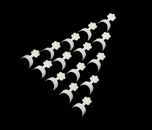 French Short False Fake Nail Art Tips White Acrylic UV Gel Wrap Edge