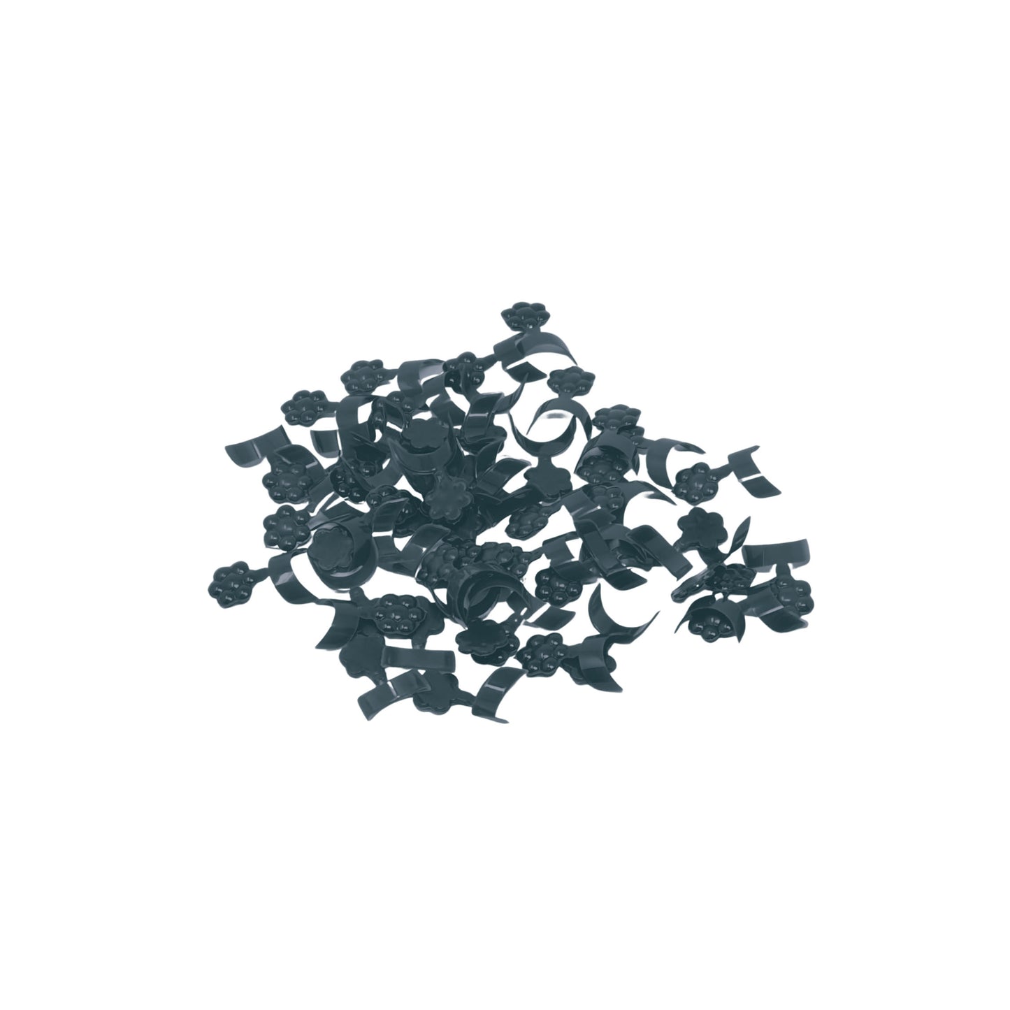 Black French Short False Fake Nail Art Half Cover Crescent Tips Acrylic UV Gel Wrap Edge 500