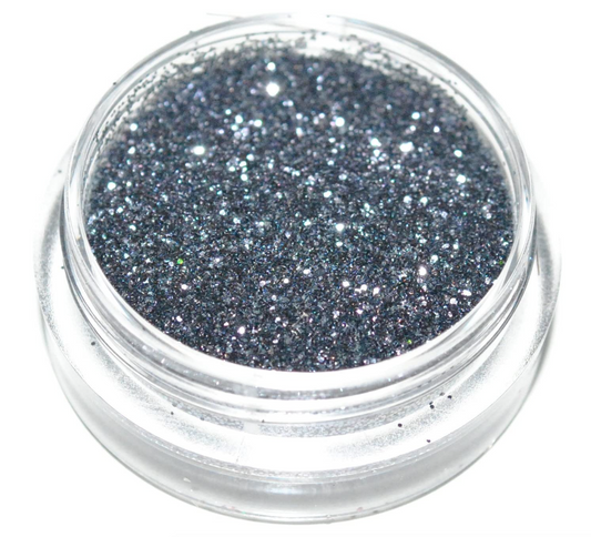 Grey Charcoal Eye Shadow Body Face Nail Glitter Dust