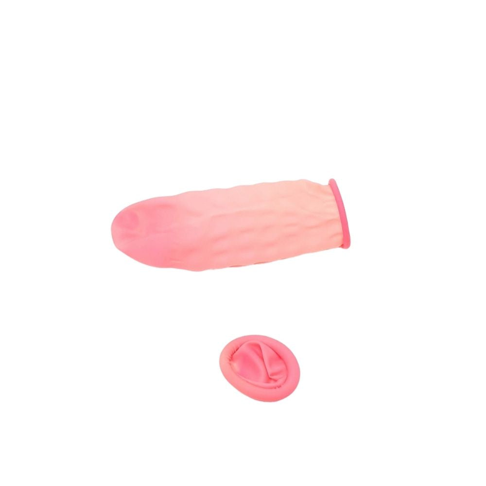 50 Pink Latex Rubber Finger Cots Protector Shield for Hair Extensions Powder Free